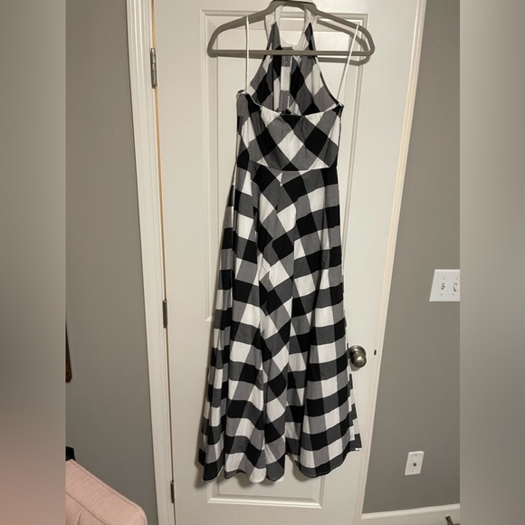 Boston Proper NWOT Gingham wrap belt maxi dress sz Small - Picture 9 of 9
